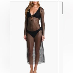 L'AGENCE Black Swim Coverup